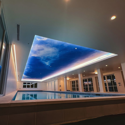 TEXTILE SWIMMING POOL STRETCH CEILING